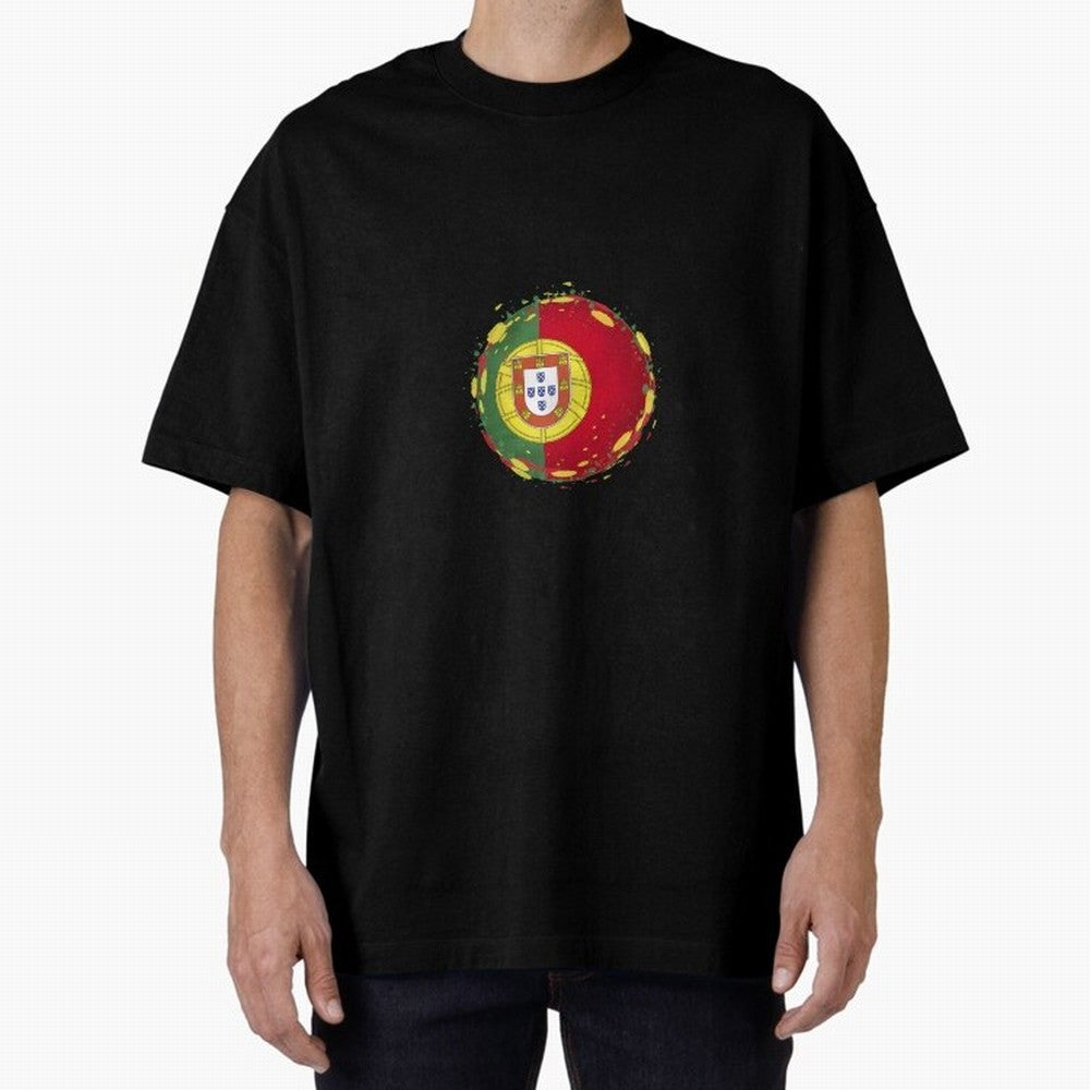 Portugal Oversized T-Shirt Feel the FIFA World Cup 2026 Group Stage Journey through Messi and Cristiano Ronaldo Highlights, Argentina and Brazil Pride, Match Day Excitement, Supporter Culture, Golden Goals and Global Football Passion; Great for