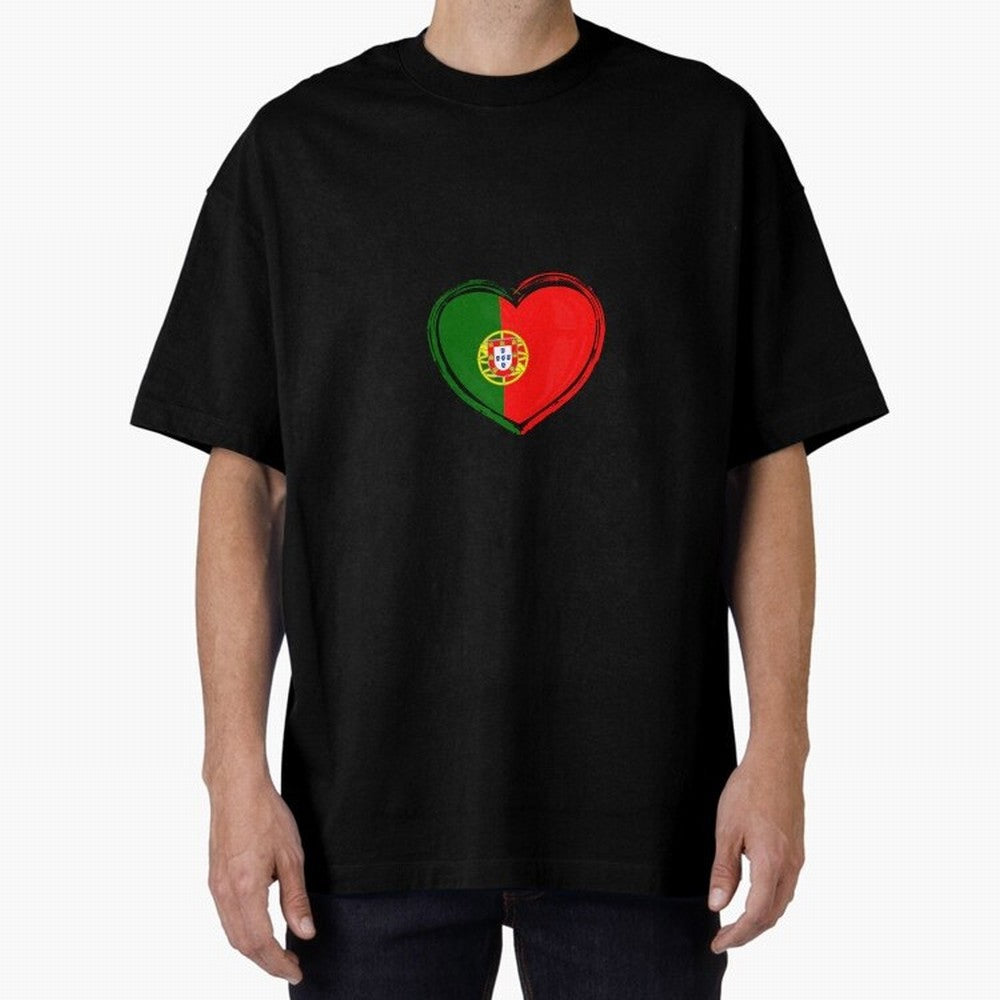 Portugal Oversized T-Shirt Build Match Day Hype around FIFA World Cup 2026 USA Canada Mexico, CR7, Spain, Soccer Culture, Superstar Moments, National Team Dreams and Competitive Fire; Ideal for Fans Who Follow Messi, Cristiano Ronaldo, CR7, Mbappe,