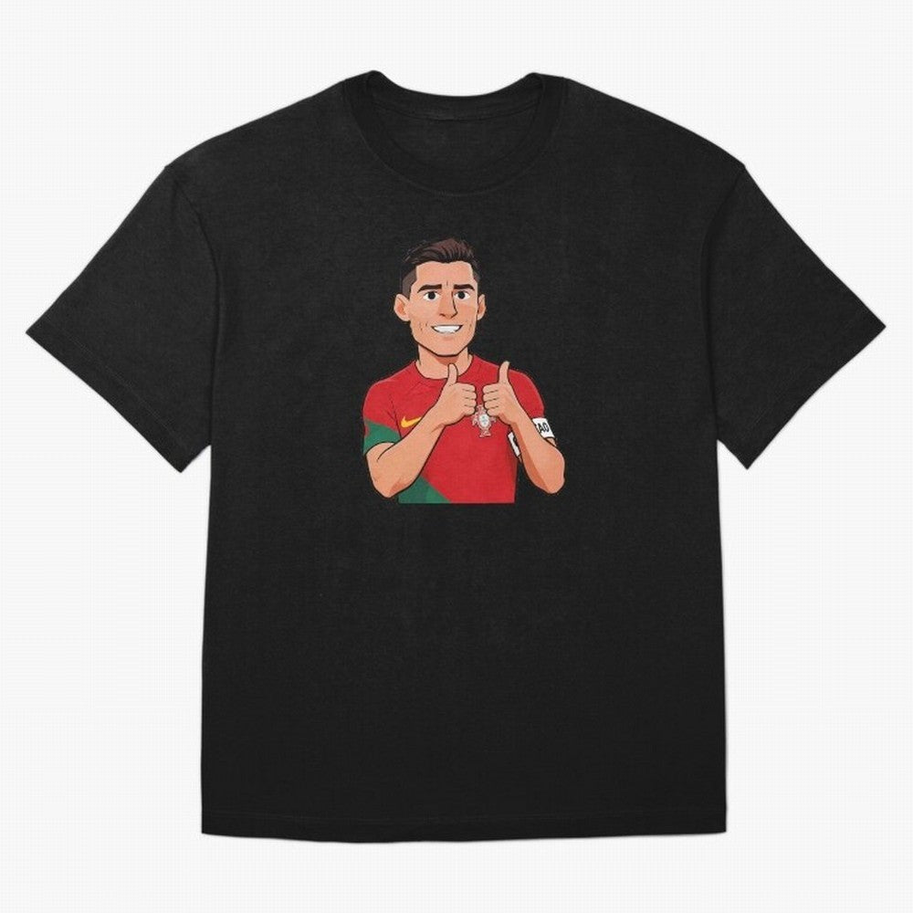 World CUP Cristiano Oversized T-Shirt Carry the Dream of FIFA World Cup 2026 Inspired by Haaland and Mbappe, Spain Energy, Football History, Final Match Energy, Crowd Noise and Once in a Lifetime Moments; Great for Watch Parties, Sports Bars,