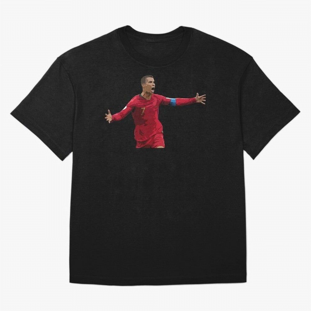 Cristiano Ronaldo Oversized T-Shirt Enjoy the Biggest Football Party of the FIFA World Cup 2026 Journey through CR7 and Messi Highlights, England Pride, Retro Football Energy, Iconic Rivalries, Trophy Chase Drama and Stadium Atmosphere; Ideal for
