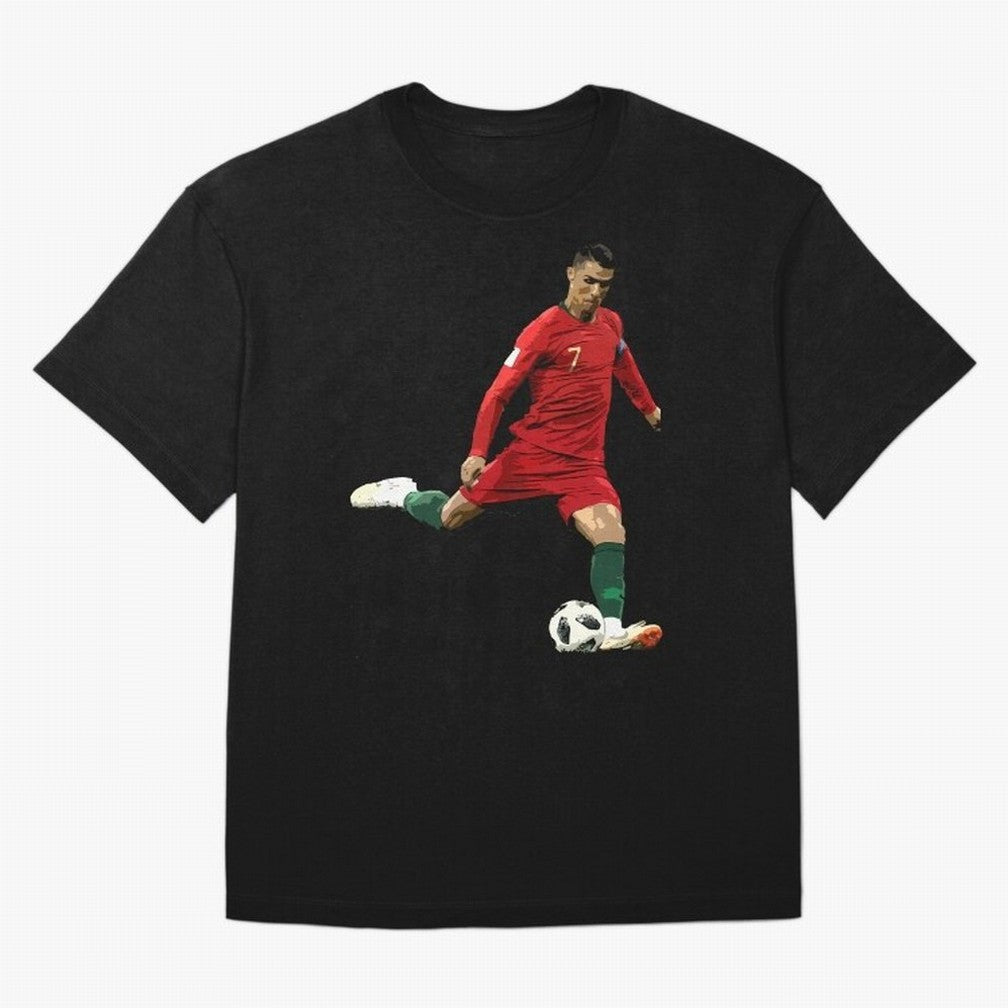 Cristiano Ronaldo Oversized T-Shirt Build FIFA World Cup 2026 USA Canada Mexico Spirit, Highlighting Spain and Netherlands, CR7, Match Day Excitement, Supporter Culture, Golden Goals and Global Football Passion; Created for Match Day Parties,