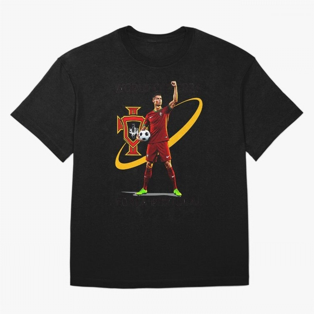 FIFA World Cup 2026 - Portugal Fan Oversized T-Shirt Fuel FIFA World Cup 2026 for Fans of Mbappe and England, Bringing Worldwide Fan Energy, Dramatic Goals, Stadium Lights and Championship Celebrations; Ideal for Passionate Fans Who Love Underdog