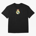 RE-AL-MAD-RID- Logo FC Merchandise Oversized T-Shirt Make Your Look Match Global Football Passion for FIFA World Cup 2026, Centered on Messi and Cristiano Ronaldo, France and Portugal, Football Festival Excitement, Trophy Ambitions, Country