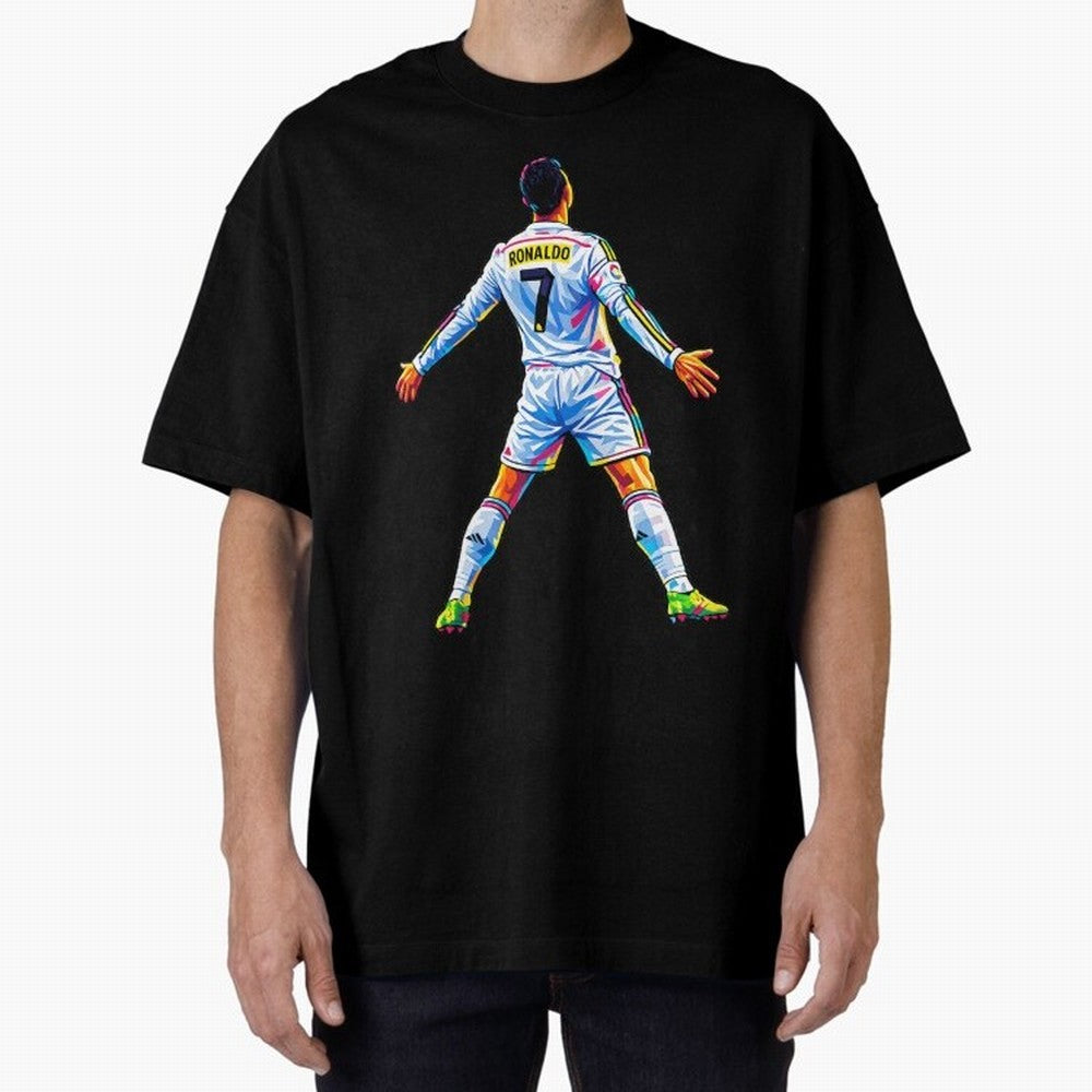 The GOAT Ronaldo Oversized T-Shirt Make Memories around FIFA World Cup 2026 Group Stage for Fans of Mbappe and Neymar and Spain, Bringing Football Passion, Legendary Performances, Festival Vibes and Supporter Community; Created for Match Day