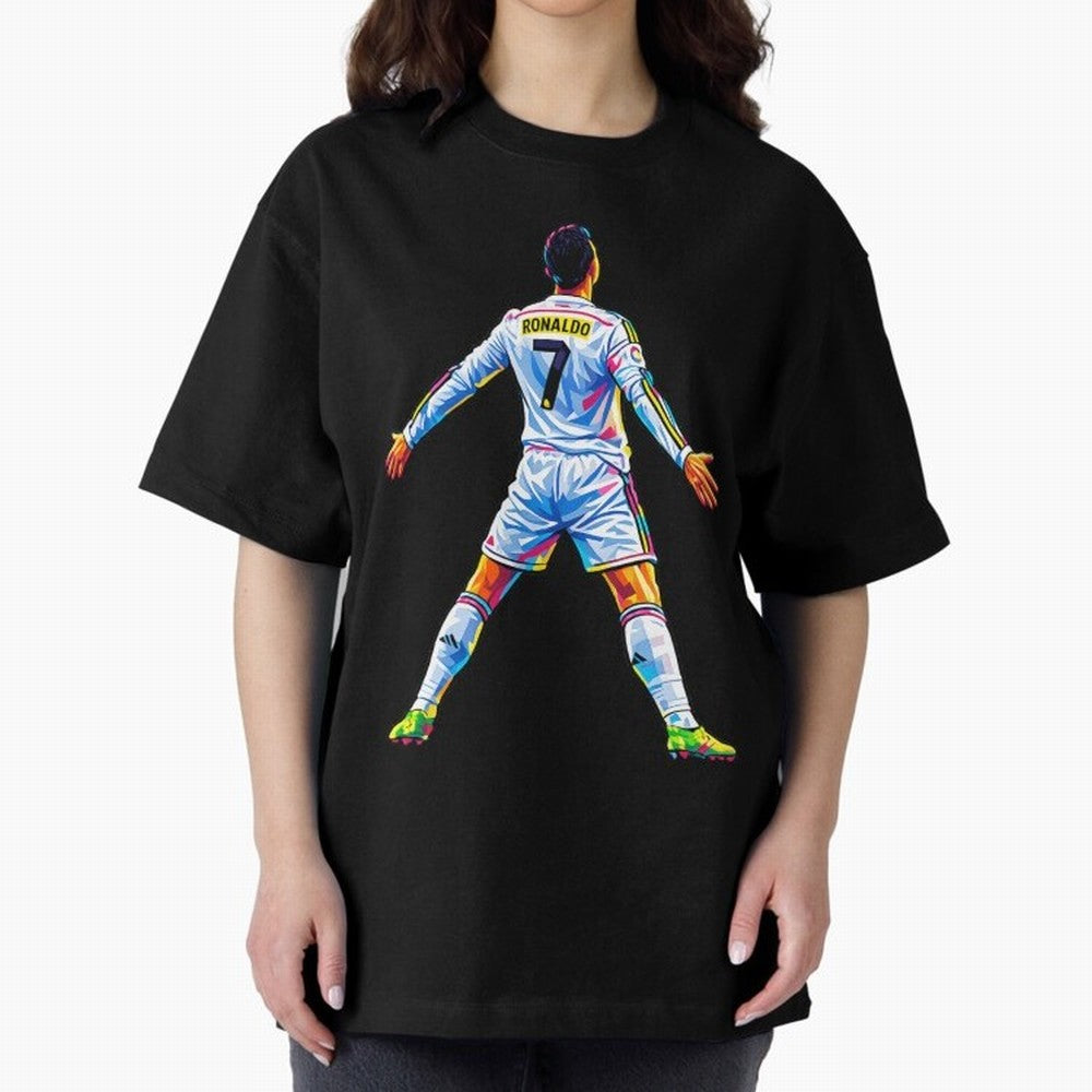 The GOAT Ronaldo Oversized T-Shirt Make Memories around FIFA World Cup 2026 Group Stage for Fans of Mbappe and Neymar and Spain, Bringing Football Passion, Legendary Performances, Festival Vibes and Supporter Community; Created for Match Day