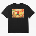 Soccer Player in Mid-Air Celebration Legend CR7 Oversized T-Shirt Back the Journey through FIFA World Cup 2026 USA Canada Mexico for Fans of Messi, CR7 and Mbappe and England, France and Netherlands, Bringing Soccer Culture, Superstar Moments,