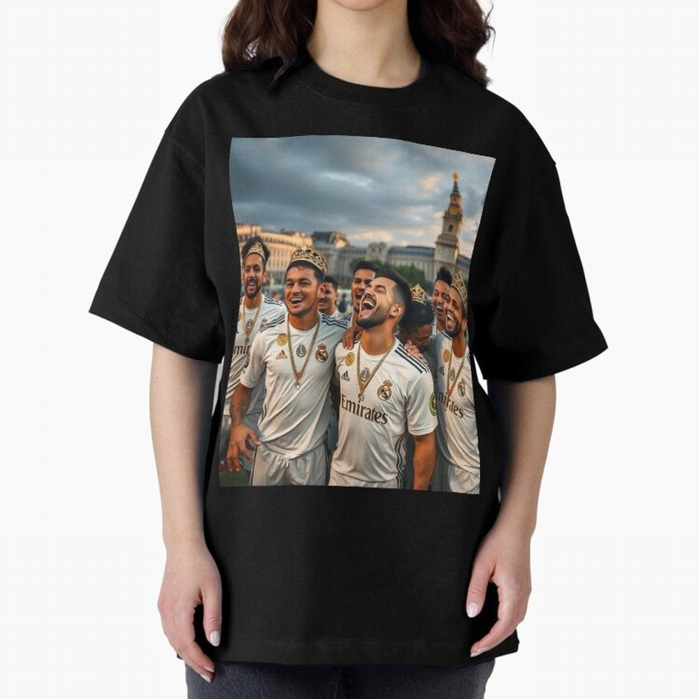 Derb¨ª Real Madrid Oversized T-Shirt Fuel the Hype around the FIFA World Cup 2026 USA Canada Mexico Journey through Cristiano Ronaldo, Haaland and CR7 Highlights, Portugal, Spain and Germany Pride, Goal Celebration Energy, Supporter Heritage,