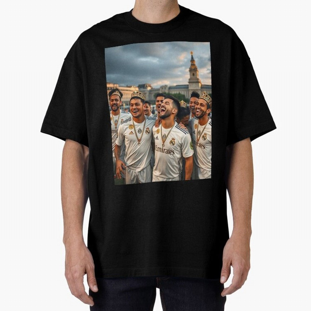 Derb¨ª Real Madrid Oversized T-Shirt Fuel the Hype around the FIFA World Cup 2026 USA Canada Mexico Journey through Cristiano Ronaldo, Haaland and CR7 Highlights, Portugal, Spain and Germany Pride, Goal Celebration Energy, Supporter Heritage,