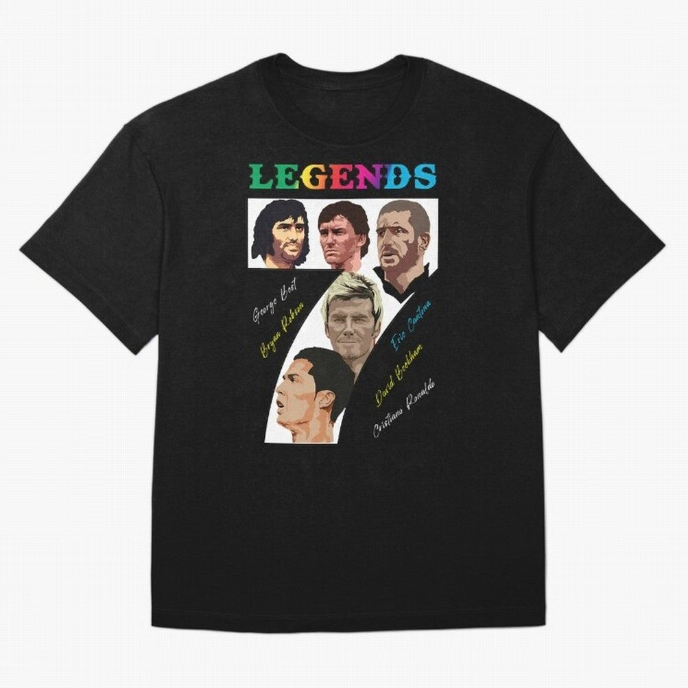 LEGENDS OF FOOTBALL Oversized T-Shirt Stand with FIFA World Cup 2026 Group Stage for Fans of Messi, Neymar and Mbappe and Brazil, Bringing Supporter Pride, Iconic Celebrations, Legendary Names and Global Match Day Energy; Made for Collectors Who