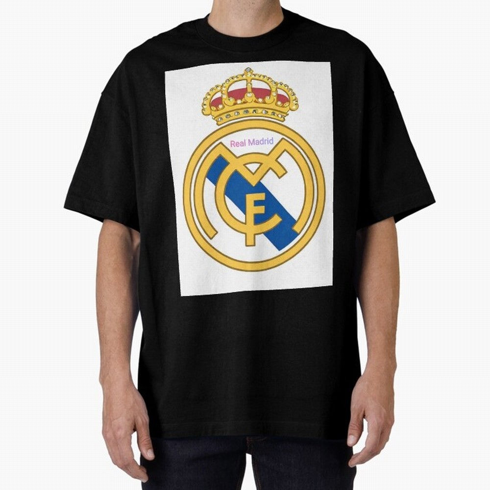 Real Madrid Gold Oversized T-Shirt Join the Countdown to Global Football Passion for FIFA World Cup 2026 Group Stage, Connected to Haaland, Argentina and Brazil, Football History, Final Match Energy, Crowd Noise and Once in a Lifetime Moments;