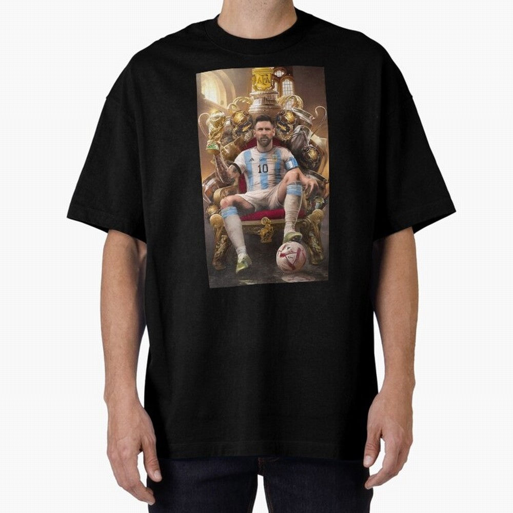 Lionel Messi Oversized T-Shirt Show Love for Legendary Goals in the FIFA World Cup 2026 Group Stage Journey through Messi and Cristiano Ronaldo Highlights, Argentina, France and Brazil Pride, Global Supporter Spirit, Legendary Goals, National