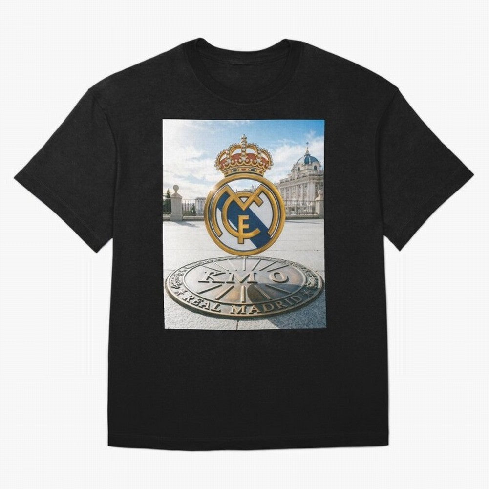 Madrid Futbol km0 Oversized T-Shirt Mark Match Day Hype around FIFA World Cup 2026, Haaland, Portugal, Classic Soccer Heritage, Championship Pressure, Fan Loyalty and International Pride; Ideal for Passionate Fans Who Love Underdog Stories,