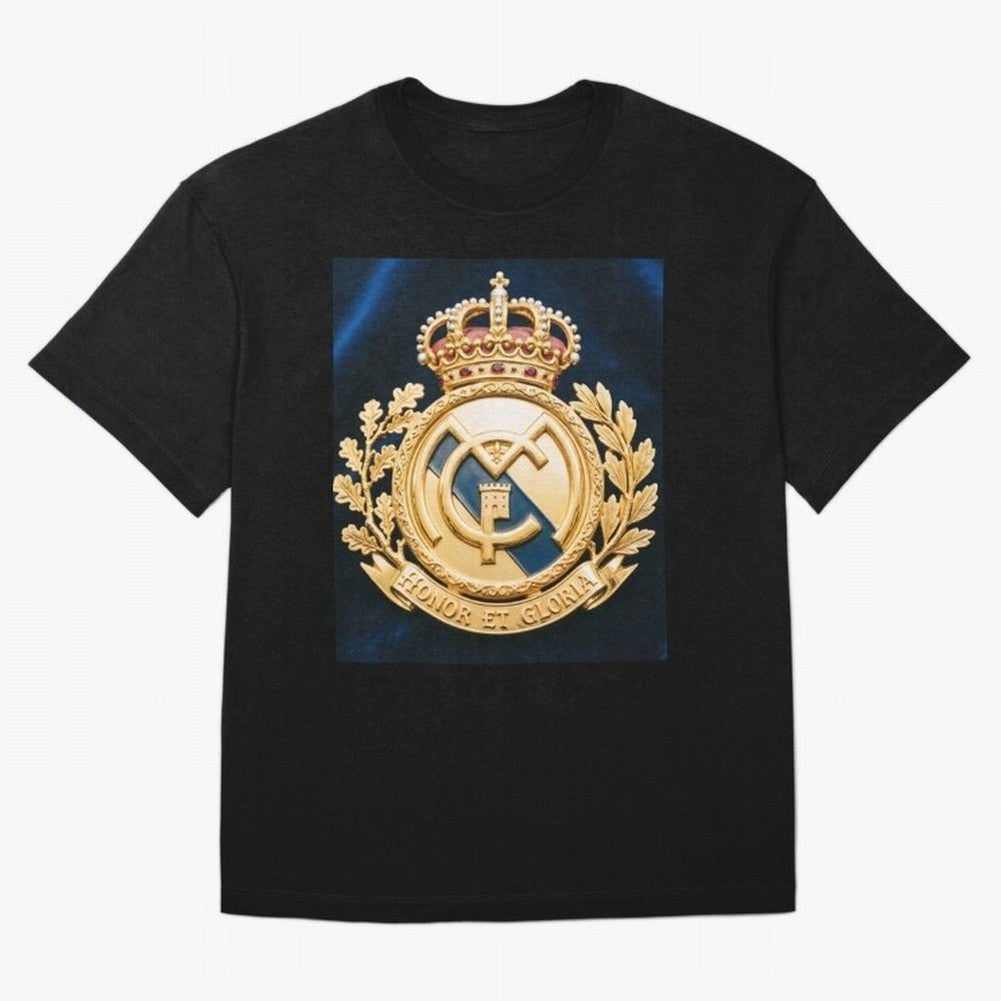 Madrid Honor y Gloria Oversized T-Shirt Relive FIFA World Cup 2026 USA Canada Mexico for Fans of Messi, Neymar and Mbappe and France and Portugal, Bringing Stadium Memories, Football Loyalty, International Chants and Championship Tradition; Perfect