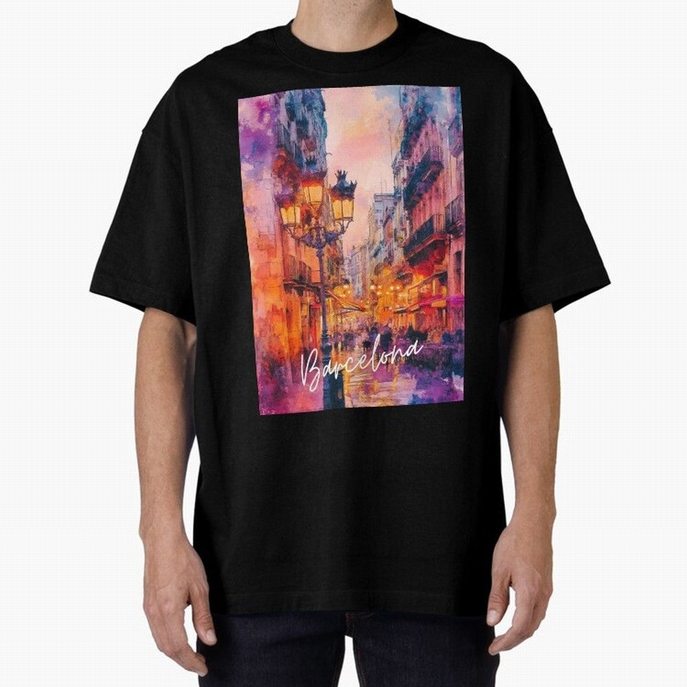 Barcelona Oversized T-Shirt Celebrate Rivalries and Pride in FIFA World Cup 2026 Connected to Mbappe and Neymar, Spain and Netherlands Energy, Game Day Rituals, Football Legends, Country Pride and the Road to the Final; Built for Supporters Chasing