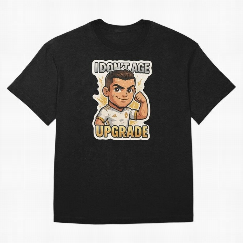 I Dont Age Upgrade Oversized T-Shirt Show Passion for the Stars of Global Football Passion for FIFA World Cup 2026, Capturing Messi, Argentina and Brazil, Game Day Rituals, Football Legends, Country Pride and the Road to the Final; Made for