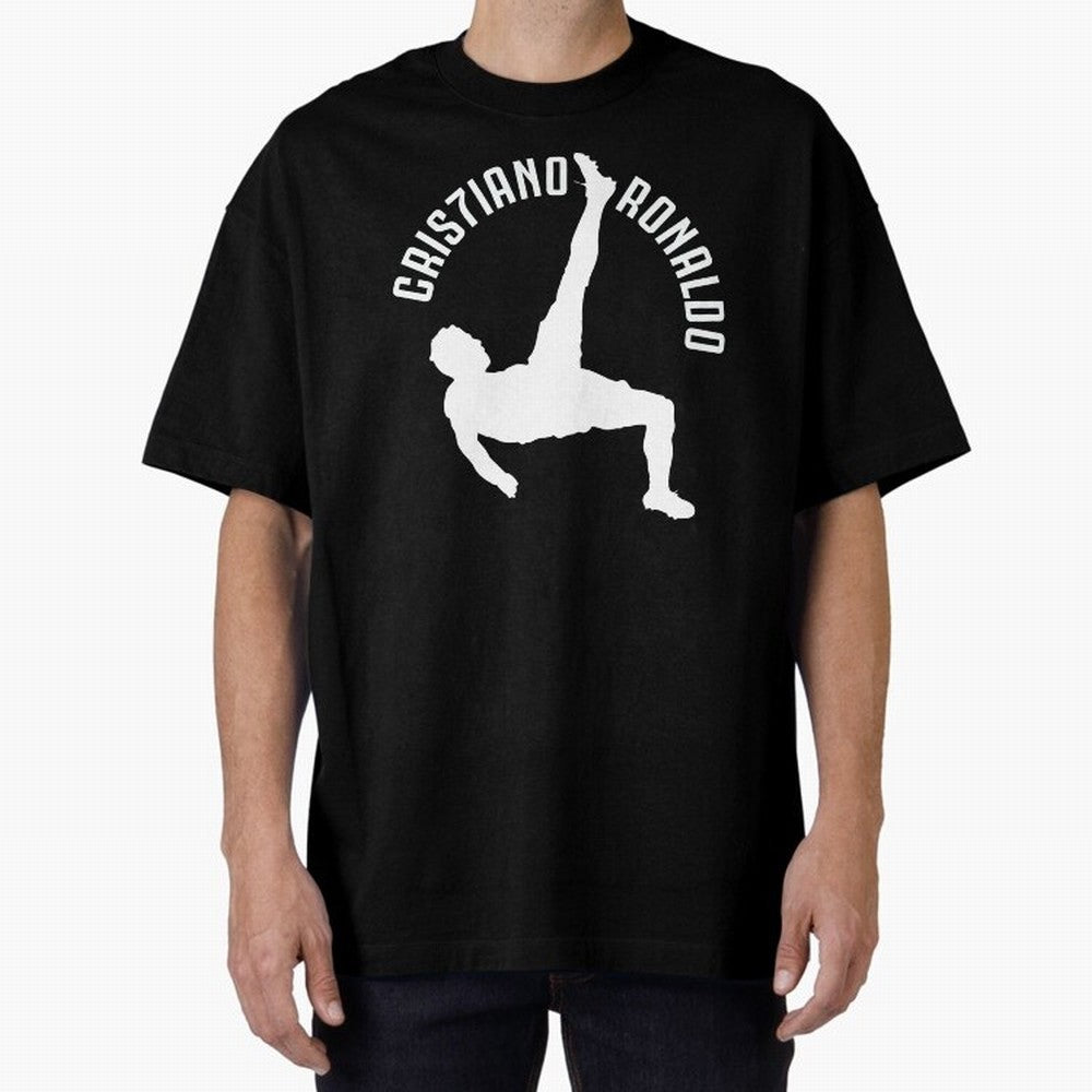 Cristiano Ronaldo - Bicycle Oversized T-Shirt Show Your Tournament Heart for FIFA World Cup 2026 Spirit, Centered on England, France and Netherlands, Messi, CR7 and Mbappe, Match Day Excitement, Supporter Culture, Golden Goals and Global Football