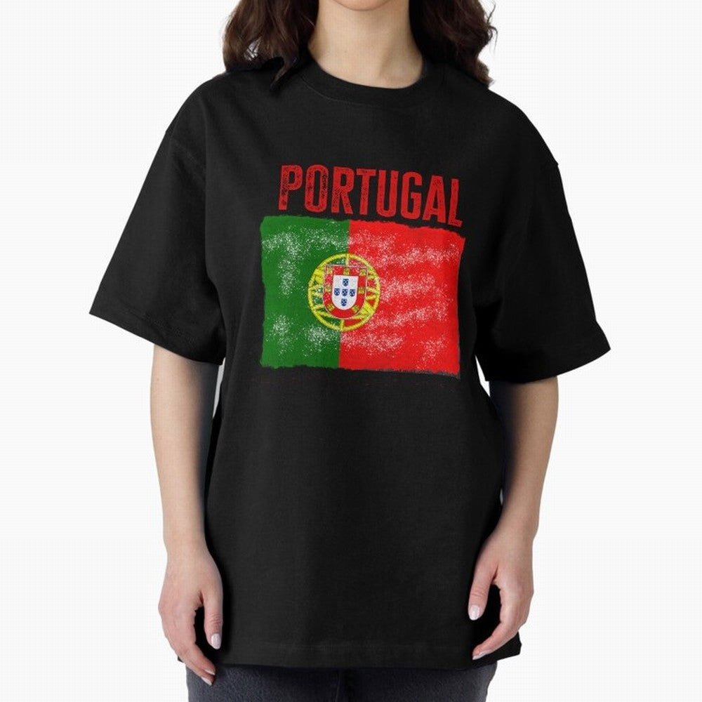 Portugal Oversized T-Shirt Honor Champions and Dreams in FIFA World Cup 2026 Highlighting Messi, Neymar and Mbappe, France and Portugal Energy, Fan Favorite Moments, National Team Passion, Big Match Drama and Soccer History; Great for Supporters