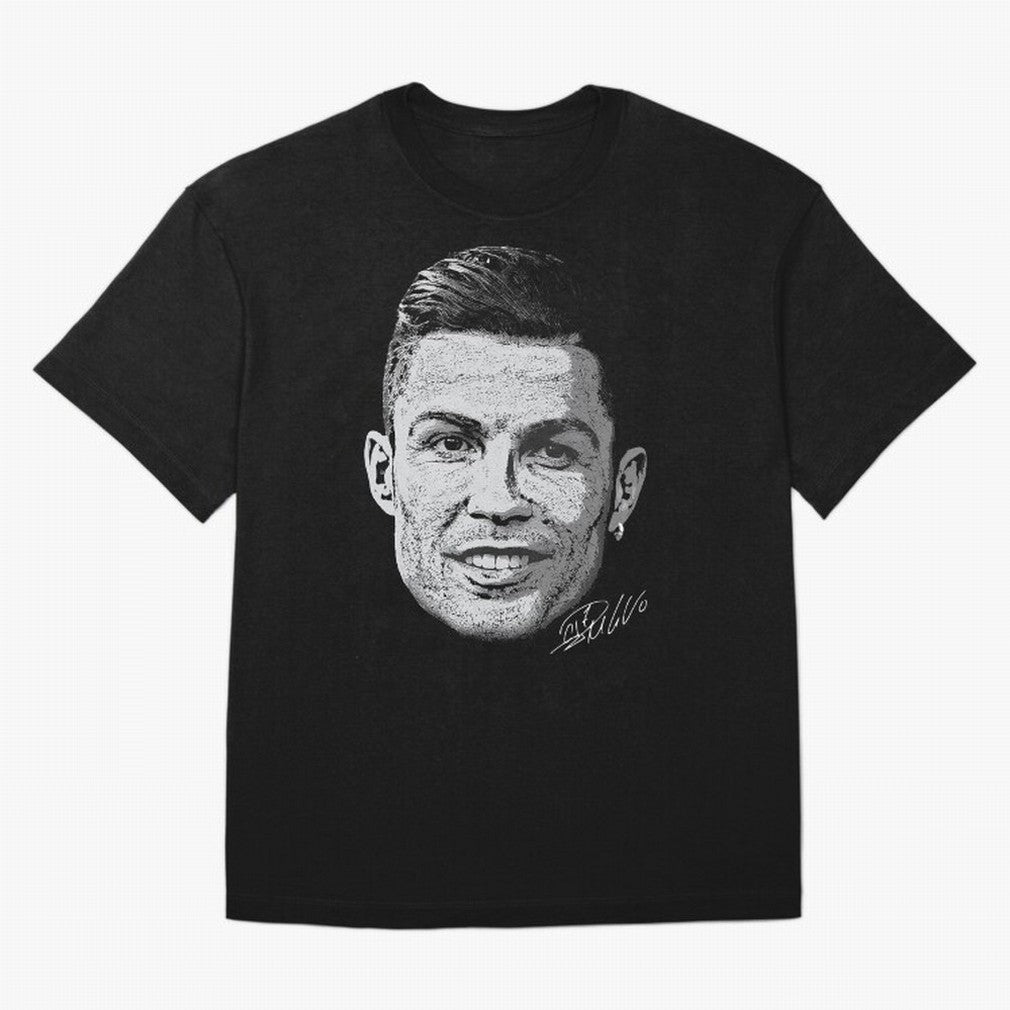 Cristiano Ronaldo Signed Oversized T-Shirt Celebrate Global Passion for FIFA World Cup 2026 Group Stage for Fans of CR7 and Spain, Bringing Tournament Hype, Historic Matchups, Family Viewing Parties and Global Sports Pride; Perfect for Supporters