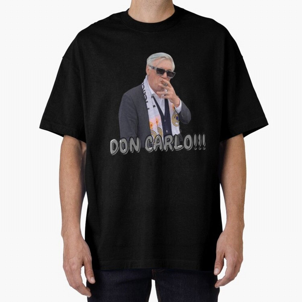 Don Carlo Ancelotti Oversized T-Shirt Show Your Stadium Side during the FIFA World Cup 2026 Group Stage Journey through Haaland and Mbappe Highlights, Germany Pride, Sports Nostalgia, International Competition, Famous Players and Unforgettable