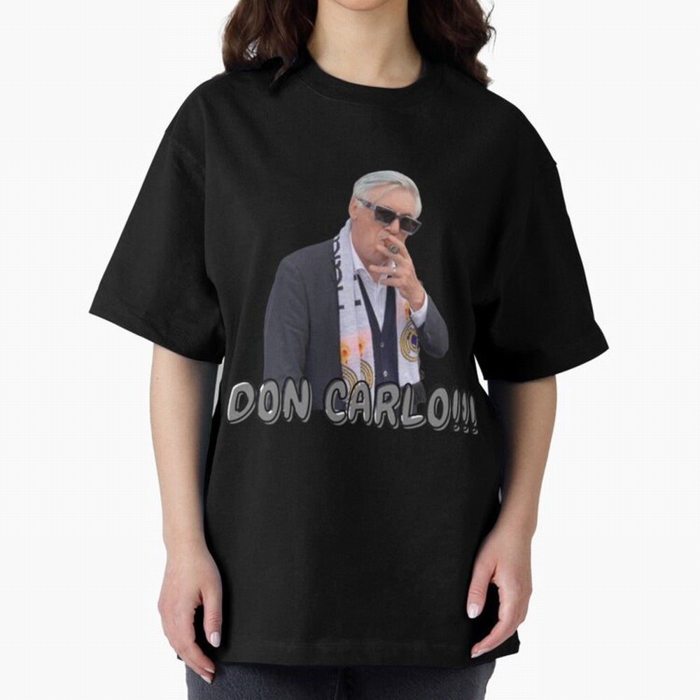 Don Carlo Ancelotti Oversized T-Shirt Show Your Stadium Side during the FIFA World Cup 2026 Group Stage Journey through Haaland and Mbappe Highlights, Germany Pride, Sports Nostalgia, International Competition, Famous Players and Unforgettable