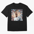 Ronaldo Cr7 Cristiano The Goat Artwork Futbol Soccer Oversized T-Shirt Step into Global Football Passion for FIFA World Cup 2026 USA Canada Mexico, Filled with Neymar, Haaland and Cristiano Ronaldo, Netherlands, Match Day Excitement, Supporter