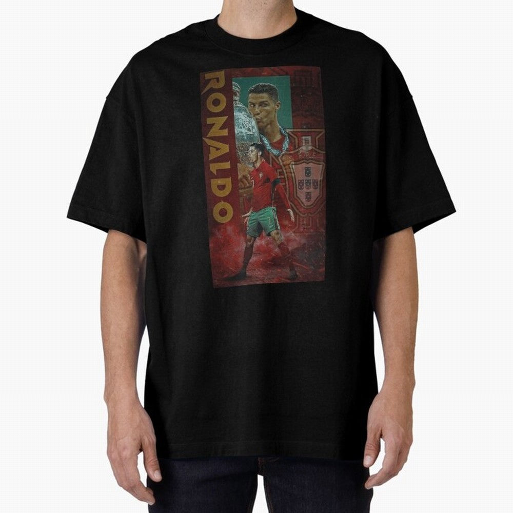 Cristiano Ronaldo Oversized T-Shirt Bring Trophy Dreams to FIFA World Cup 2026 Spirit, Connected to England and Germany, Mbappe, Champion Mindset, Group Stage Buzz, Knockout Tension and Passionate Fan Culture; Ideal for Football Dads, Football