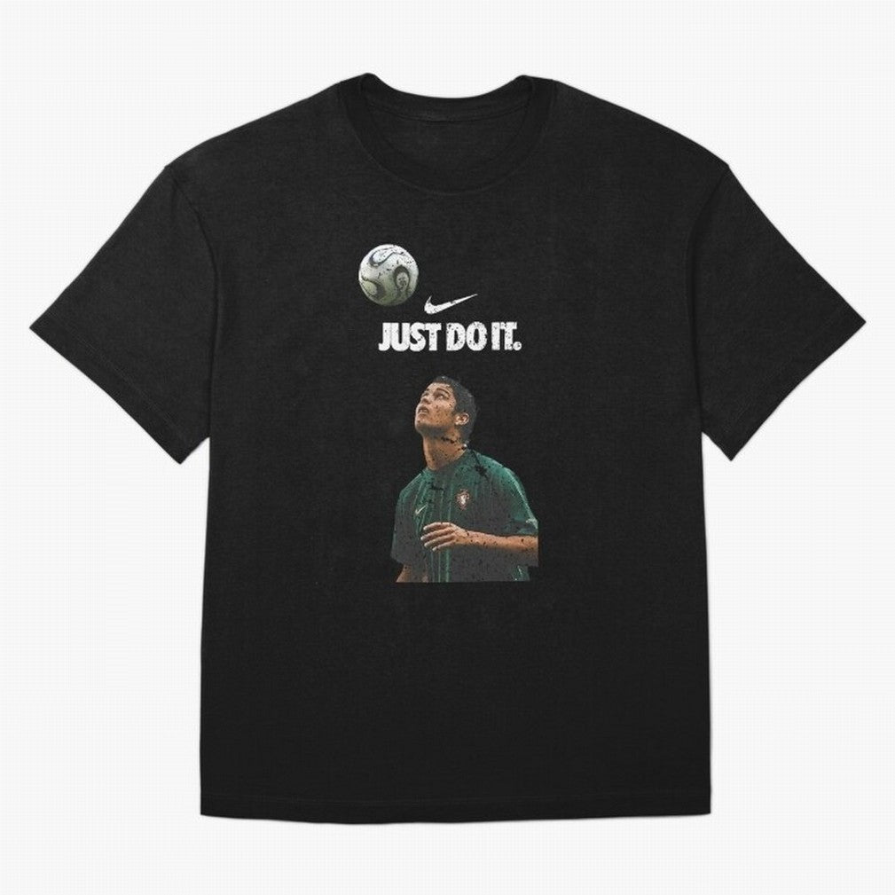 Cristiano Ronaldo Just Do It Oversized T-Shirt Show Your Tournament Heart for FIFA World Cup 2026 USA Canada Mexico Centered on Mbappe and Neymar, Brazil Energy, Retro Football Energy, Iconic Rivalries, Trophy Chase Drama and Stadium Atmosphere;