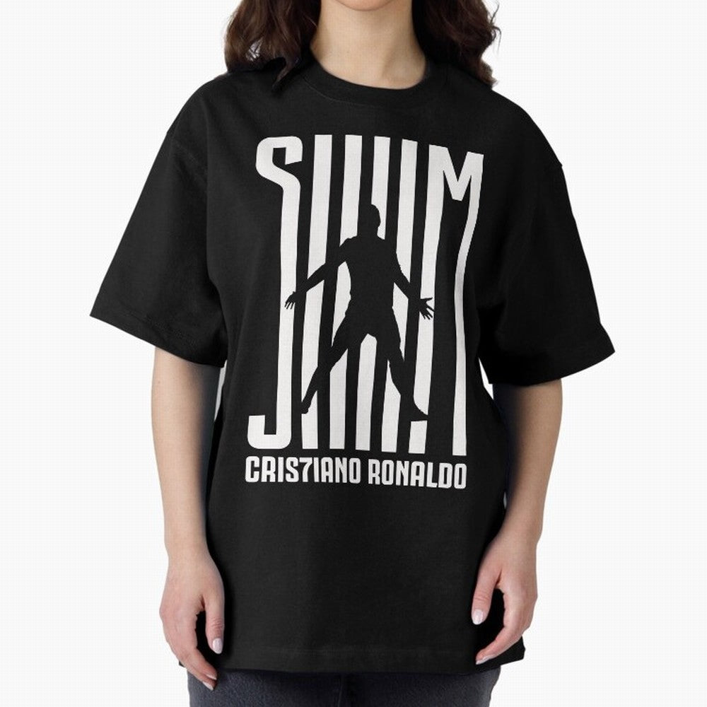 Cristiano Ronaldo - SIM Oversized T-Shirt Experience FIFA World Cup 2026 Group Stage Centered on Cristiano Ronaldo, Brazil, Portugal and Argentina Energy, Match Day Excitement, Supporter Culture, Golden Goals and Global Football Passion; Ideal for