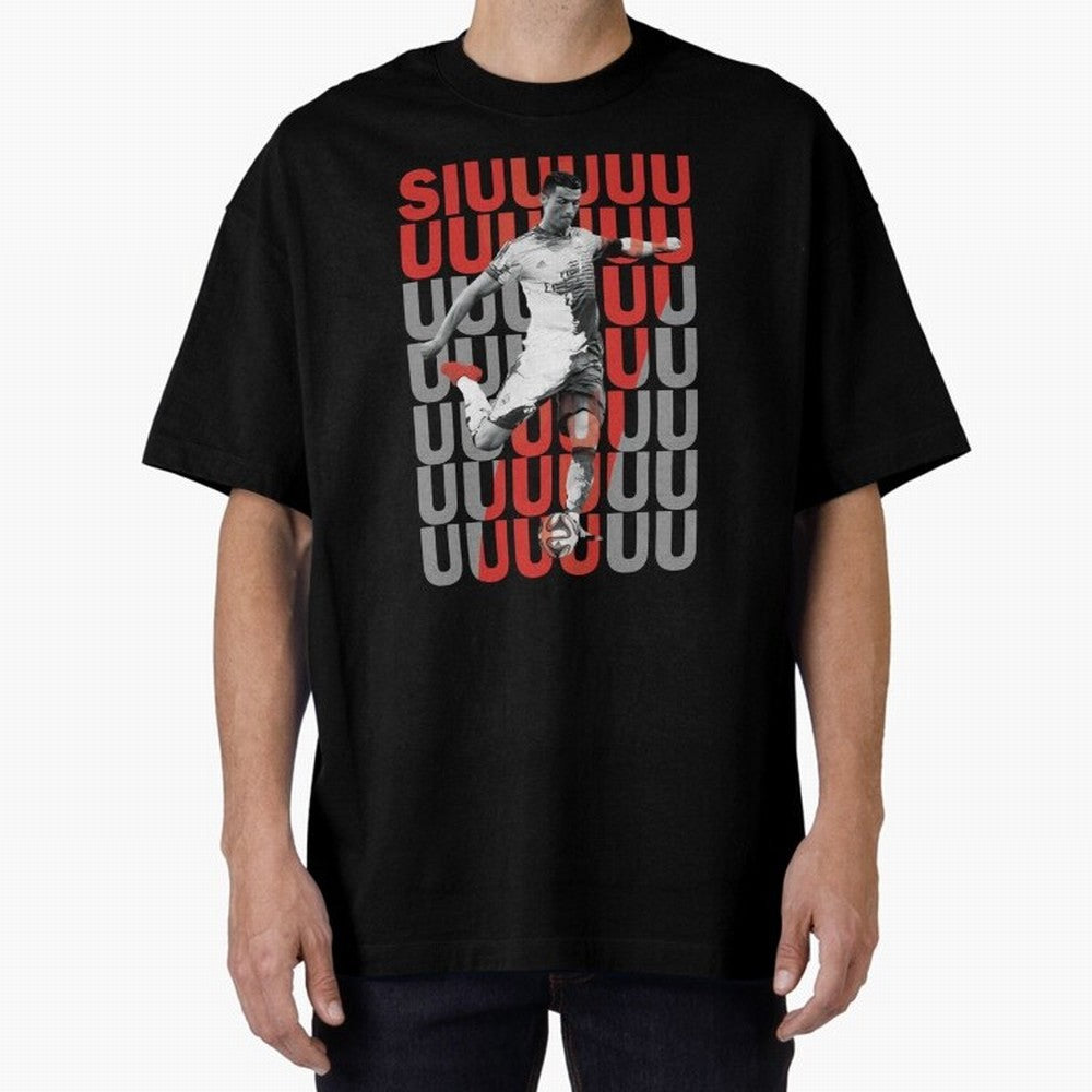 Siuuuuuu Cristiano Ronaldo Oversized T-Shirt Enjoy the FIFA World Cup 2026 Group Stage Journey through Cristiano Ronaldo Highlights, Netherlands Pride, Football Festival Excitement, Trophy Ambitions, Country Rivalries and Star Player Buzz; Made for