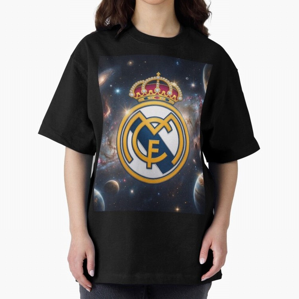 La Galaxia del Real Madrid Oversized T-Shirt Bring Retro Soccer Energy to FIFA World Cup 2026 Spirit, Highlighting Spain, CR7, Stadium Chants, National Pride, Trophy Dreams and Unforgettable Football Memories; Made for Collectors Who Enjoy Iconic