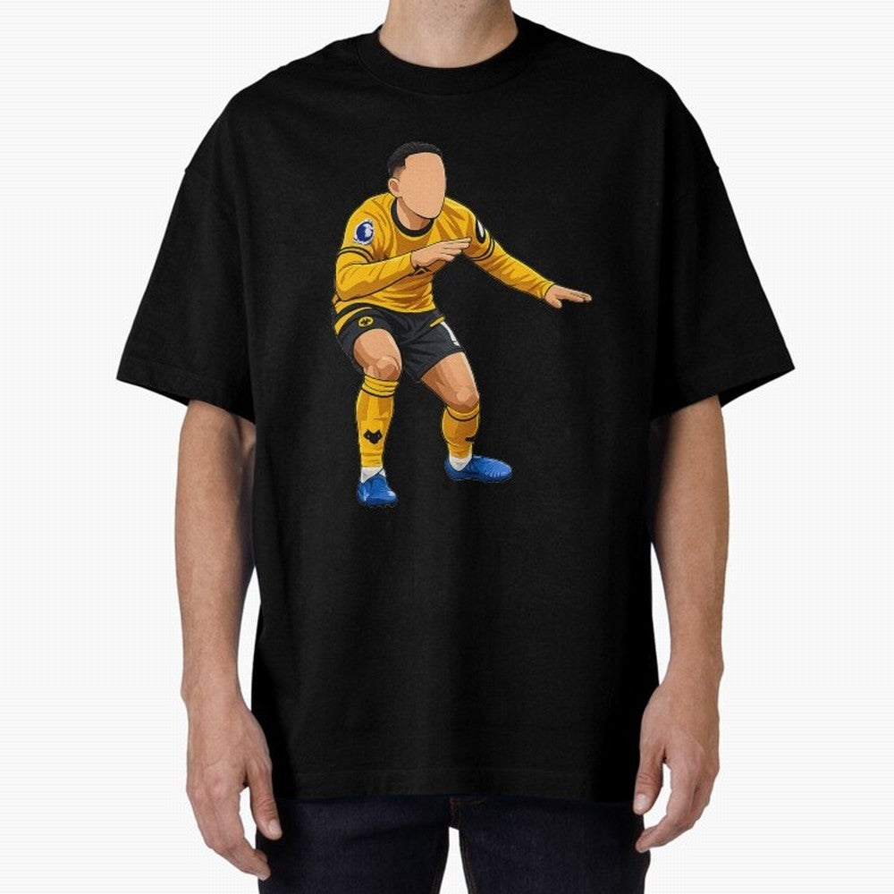 Matheus Cunha Goal Celebration Dance Oversized T-Shirt Relive Legendary Nights from the FIFA World Cup 2026 Group Stage Journey through Messi, Neymar and Mbappe Highlights, Brazil, Portugal and Argentina Pride, Goal Celebration Energy, Supporter