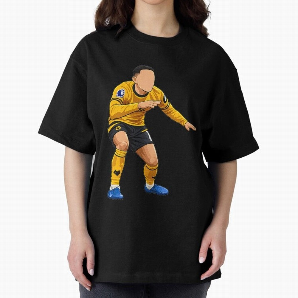 Matheus Cunha Goal Celebration Dance Oversized T-Shirt Relive Legendary Nights from the FIFA World Cup 2026 Group Stage Journey through Messi, Neymar and Mbappe Highlights, Brazil, Portugal and Argentina Pride, Goal Celebration Energy, Supporter