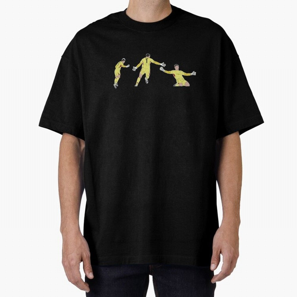 Anatoliy Trubin Last Minute Header Goal Celebration Oversized T-Shirt Discover Match Day Hype around FIFA World Cup 2026, Messi, Portugal, Spain and Germany, Worldwide Fan Energy, Dramatic Goals, Stadium Lights and Championship Celebrations; Ideal