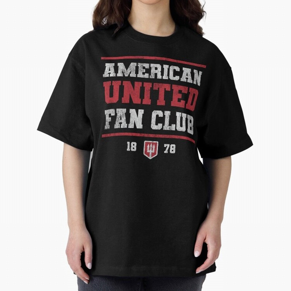 American United Fan Club Oversized T-Shirt Build FIFA World Cup 2026 USA Canada Mexico Spirit, Inspired by Argentina and Brazil, Haaland and Mbappe, Football History, Final Match Energy, Crowd Noise and Once in a Lifetime Moments; Perfect for