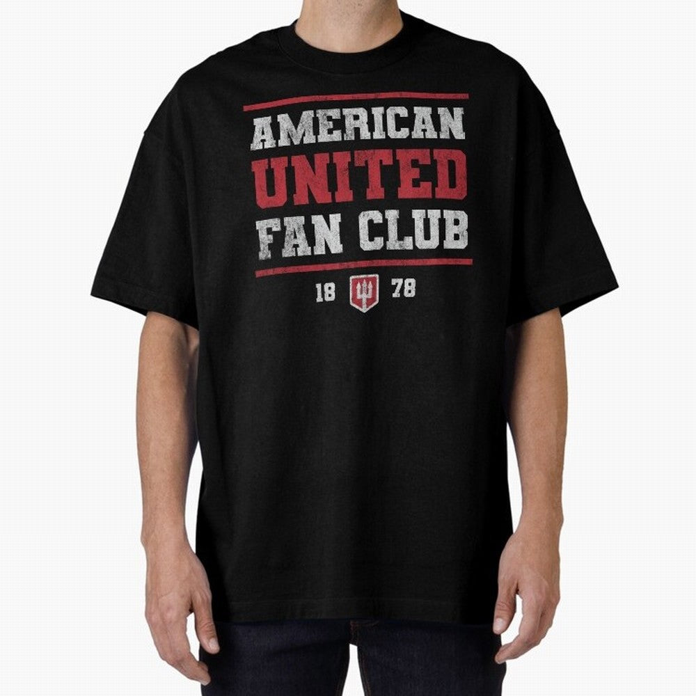 American United Fan Club Oversized T-Shirt Build FIFA World Cup 2026 USA Canada Mexico Spirit, Inspired by Argentina and Brazil, Haaland and Mbappe, Football History, Final Match Energy, Crowd Noise and Once in a Lifetime Moments; Perfect for