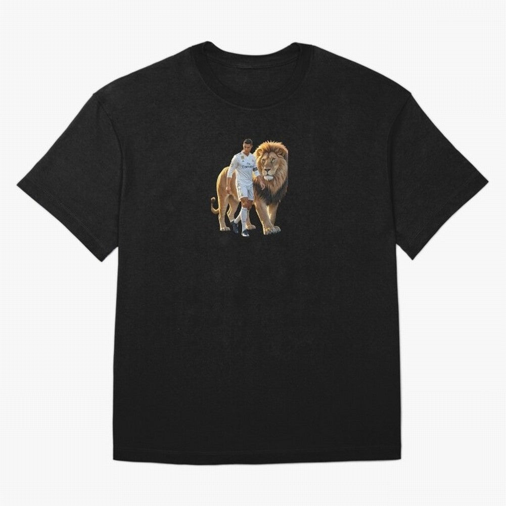 Christiano Ronaldo lion Oversized T-Shirt Represent the Passion of the FIFA World Cup 2026 Group Stage Journey through Haaland and Mbappe Highlights, England and Germany Pride, Champion Mindset, Group Stage Buzz, Knockout Tension and Passionate Fan