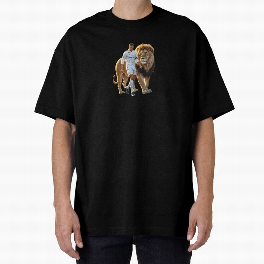 Christiano Ronaldo lion Oversized T-Shirt Represent the Passion of the FIFA World Cup 2026 Group Stage Journey through Haaland and Mbappe Highlights, England and Germany Pride, Champion Mindset, Group Stage Buzz, Knockout Tension and Passionate Fan