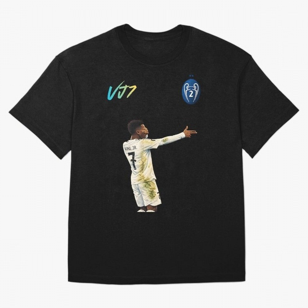 Vini Jr Oversized T-Shirt Relive Global Football Passion for FIFA World Cup 2026 USA Canada Mexico, Celebrating Haaland, England, Game Day Rituals, Football Legends, Country Pride and the Road to the Final; Perfect for Supporters Who Want Bold