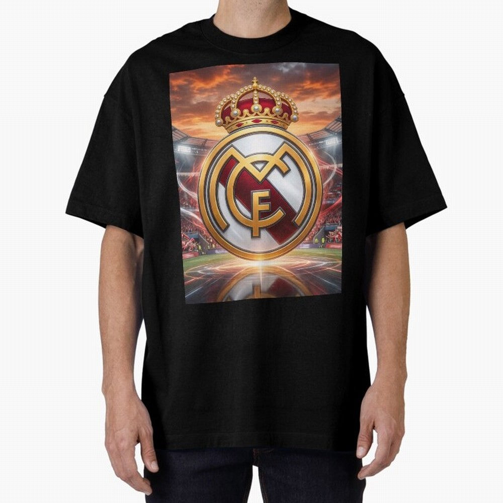 Tormenta del F¨²tbol Oversized T-Shirt Support FIFA World Cup 2026 USA Canada Mexico for Fans of Cristiano Ronaldo and Argentina, France and Brazil, Bringing Global Supporter Spirit, Legendary Goals, National Colors and Tournament Celebration;