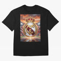 Tormenta del F¨²tbol Oversized T-Shirt Support FIFA World Cup 2026 USA Canada Mexico for Fans of Cristiano Ronaldo and Argentina, France and Brazil, Bringing Global Supporter Spirit, Legendary Goals, National Colors and Tournament Celebration;