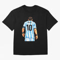 Messi Argentina 10 Oversized T-Shirt Capture FIFA World Cup 2026 Group Stage Filled with CR7, France and Portugal Energy, Goal Celebration Energy, Supporter Heritage, Football Icons and Worldwide Tournament Joy; Great for Watch Parties, Sports
