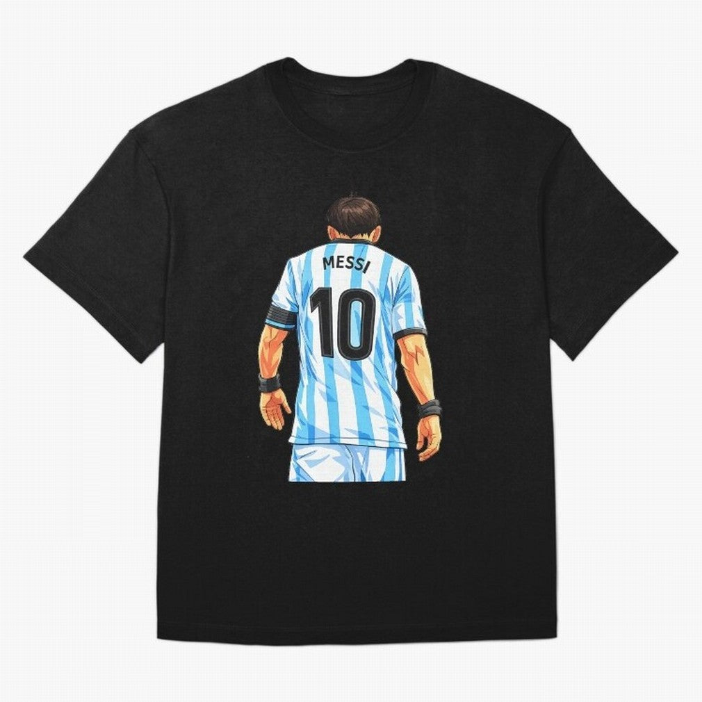 Messi Argentina 10 Oversized T-Shirt Capture FIFA World Cup 2026 Group Stage Filled with CR7, France and Portugal Energy, Goal Celebration Energy, Supporter Heritage, Football Icons and Worldwide Tournament Joy; Great for Watch Parties, Sports