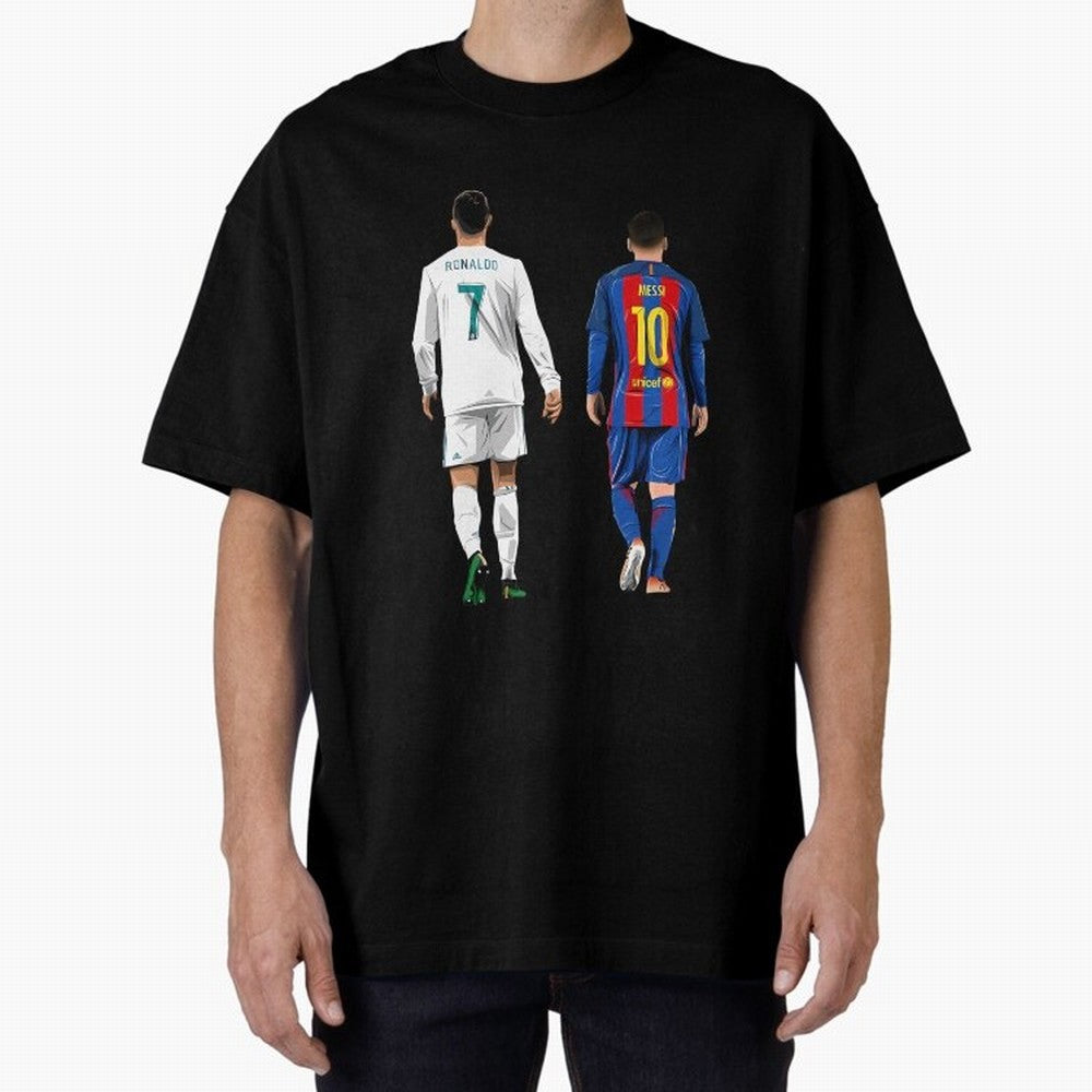 Cristiano Ronaldo And Messi Oversized T-Shirt Join the Countdown to Match Day Hype around FIFA World Cup 2026, Cristiano Ronaldo, Haaland and CR7, Portugal, Football Passion, Legendary Performances, Festival Vibes and Supporter Community; Perfect