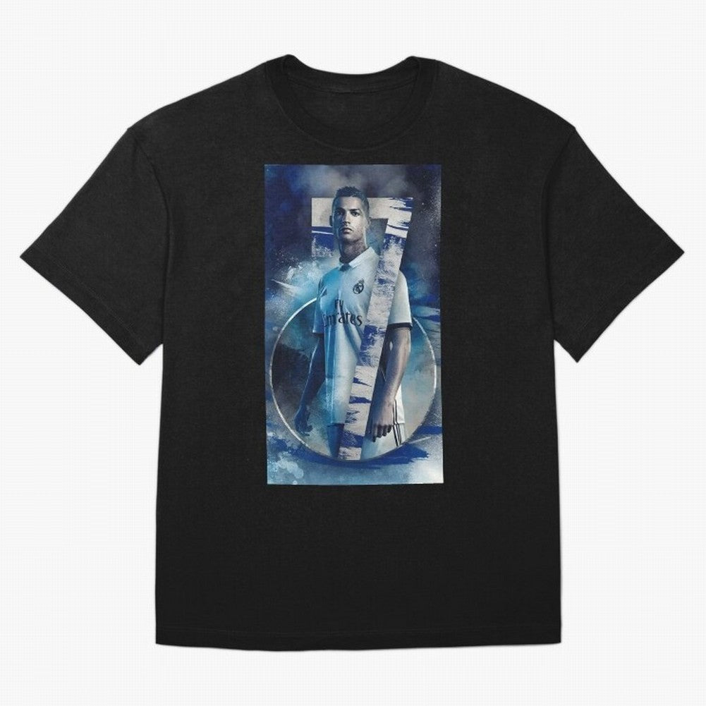 Cr7 art design wallpaper Oversized T-Shirt Refresh Match Day Hype around FIFA World Cup 2026 Group Stage, CR7 and Messi, Portugal, Vintage Soccer Flavor, Modern Football Stars, National Flags and Final Night Emotion; Ideal for Fans Who Follow