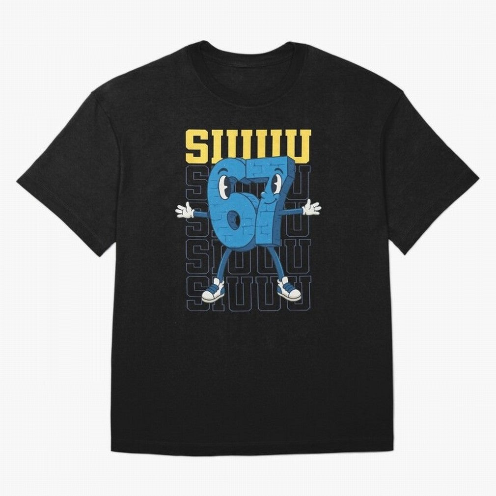 Funny Siuuu 67 Six Seven Soccer Shirt Oversized T-Shirt Turn Up for FIFA World Cup 2026 USA Canada Mexico for Fans of Neymar and Portugal, Bringing Football History, Final Match Energy, Crowd Noise and Once in a Lifetime Moments; Perfect for Fans,