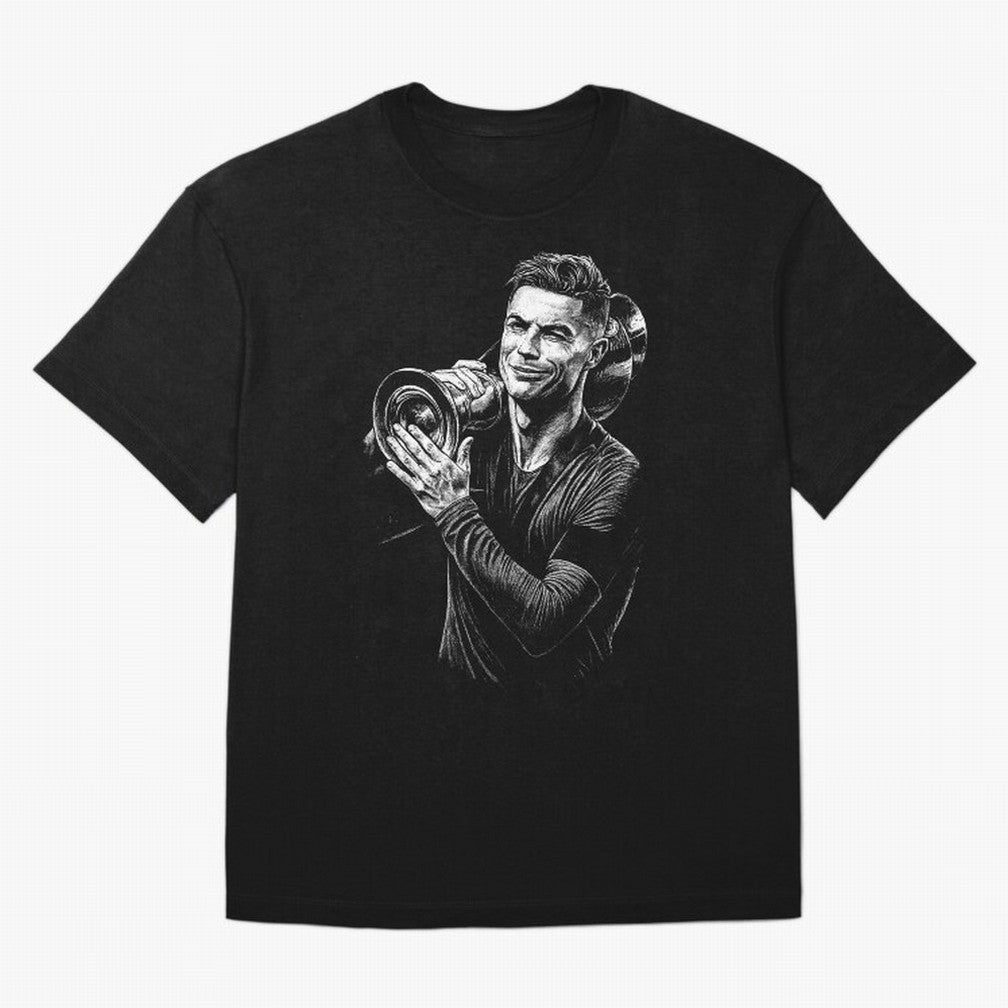 Cristiano Ronaldo Nations League Cup Oversized T-Shirt Embrace FIFA World Cup 2026 Spirit, Inspired by Portugal, Cristiano Ronaldo, Haaland and CR7, Champion Mindset, Group Stage Buzz, Knockout Tension and Passionate Fan Culture; Perfect for Fans,