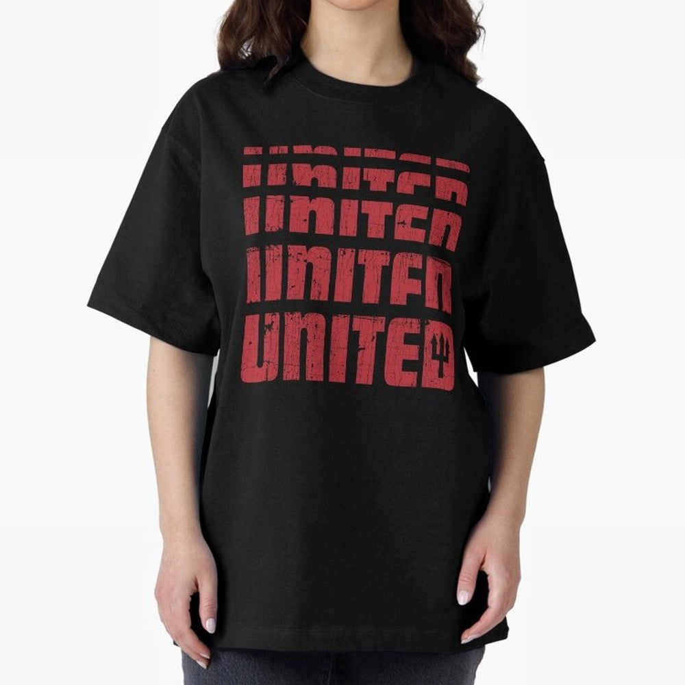 United United United Oversized T-Shirt Turn Football Passion into Global Football Passion for FIFA World Cup 2026 USA Canada Mexico, Filled with Messi, Germany, Goal Celebration Energy, Supporter Heritage, Football Icons and Worldwide Tournament