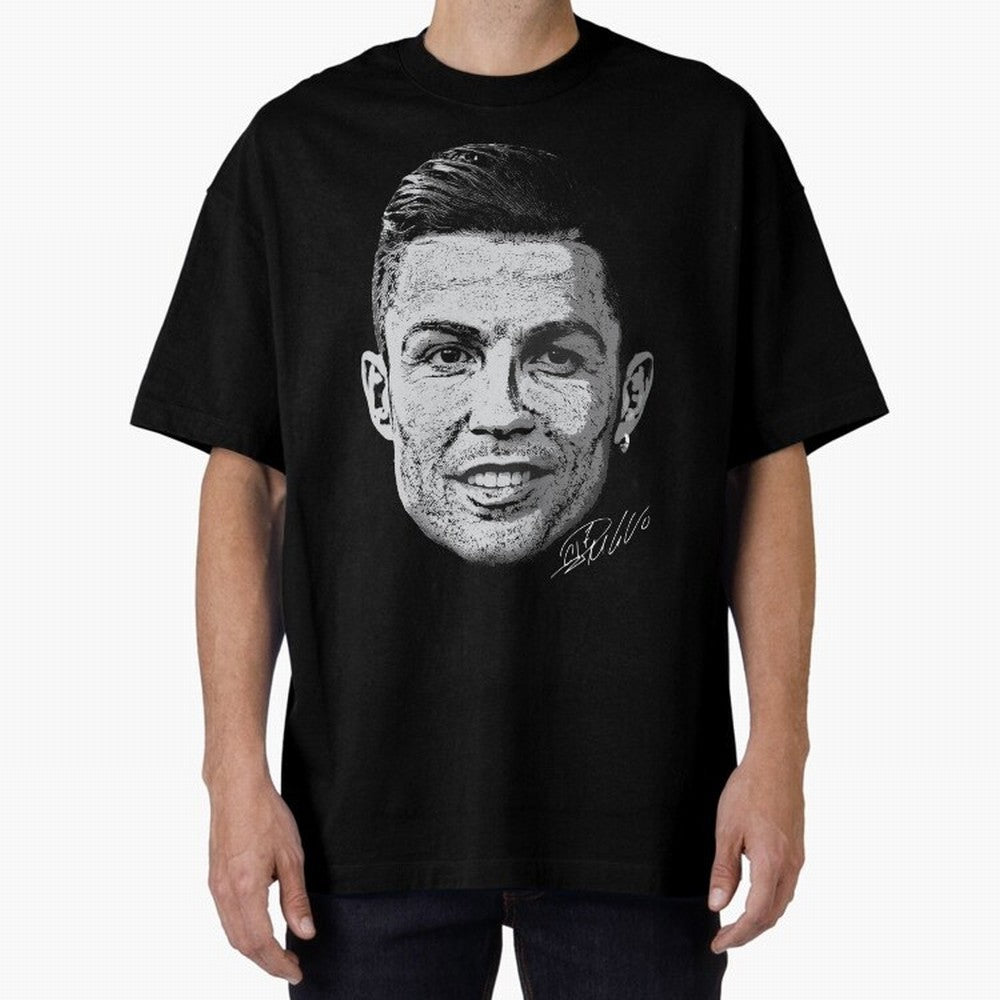 Cristiano Ronaldo Signed Oversized T-Shirt Discover FIFA World Cup 2026 Group Stage Celebrating CR7, Spain Energy, Champion Mindset, Group Stage Buzz, Knockout Tension and Passionate Fan Culture; Ideal for Fans Who Follow Messi, Cristiano Ronaldo,