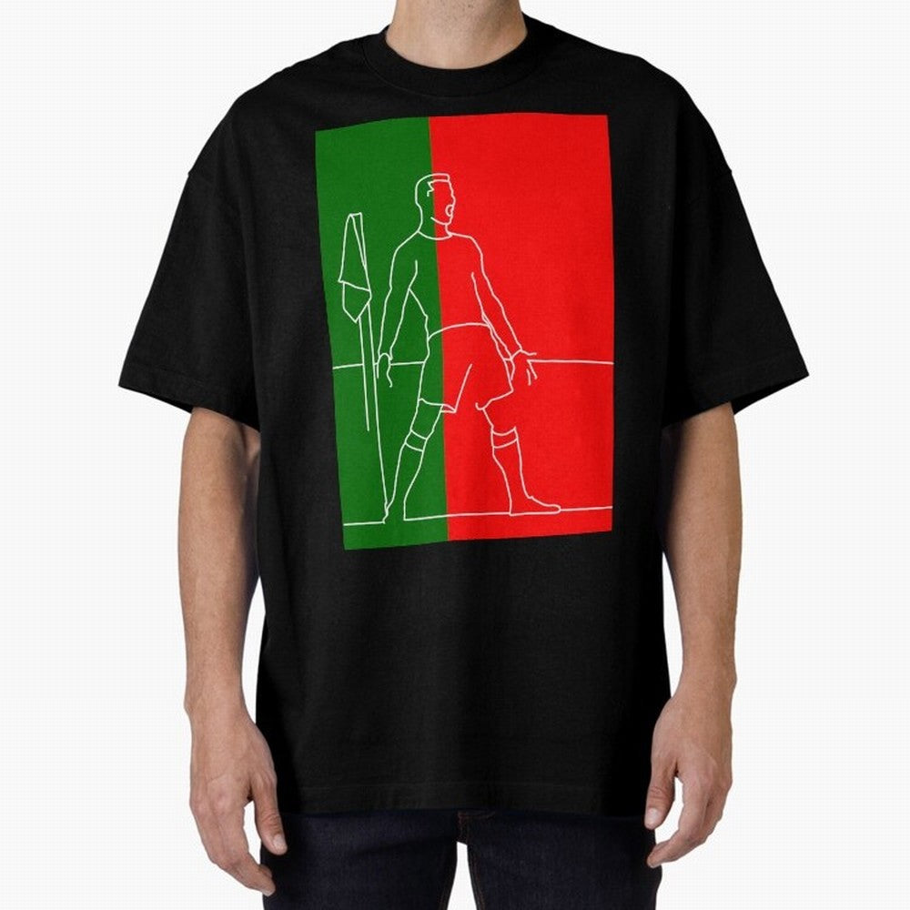 Siuuu! (color) Oversized T-Shirt Support the Legends of Global Football Passion for FIFA World Cup 2026 Group Stage, Centered on Messi, CR7 and Mbappe, England, Tournament Hype, Historic Matchups, Family Viewing Parties and Global Sports Pride;
