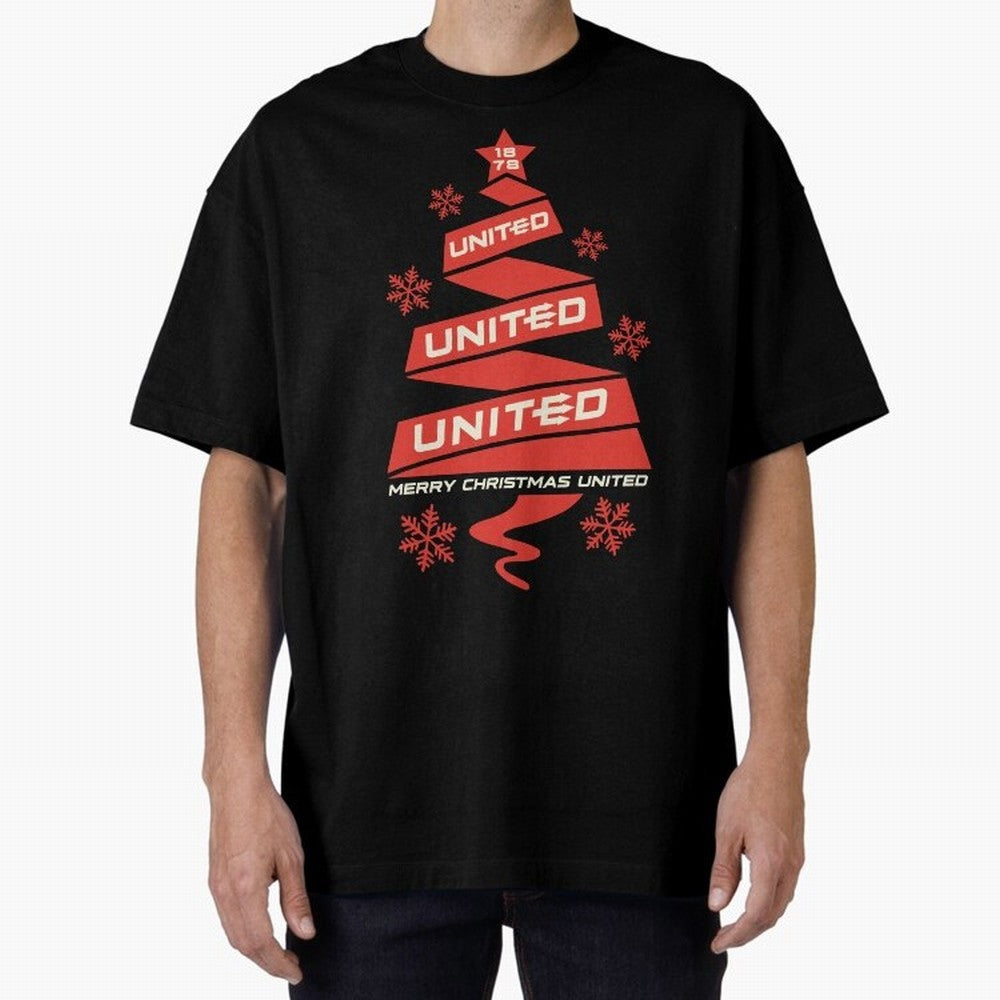 Manchester United Christmas Oversized T-Shirt Represent Fans Who Live for FIFA World Cup 2026 Spirit, Highlighting England, France and Netherlands, Messi, Neymar and Mbappe, Goal Celebration Energy, Supporter Heritage, Football Icons and Worldwide